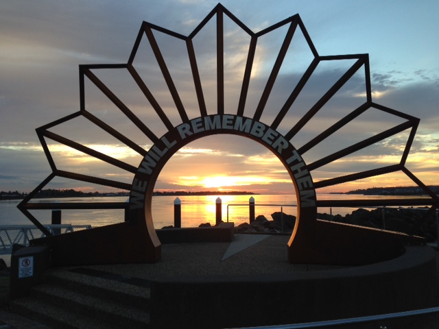 Swansea RSL Rising Sun Anzac Memorial